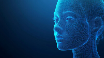 Fototapeta premium Facial recognition of individuals