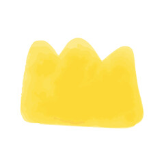 綺麗な水彩王冠ベクターイラスト