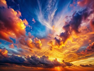 Obraz premium Stunning Sky Wallpaper Background for a Serene Atmosphere - Perfect for Home Decor, Digital Devices, and Artistic