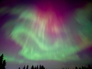 aurora borealis in the sky