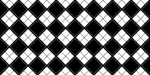 Seamless monochrome diamond pattern with low angle view