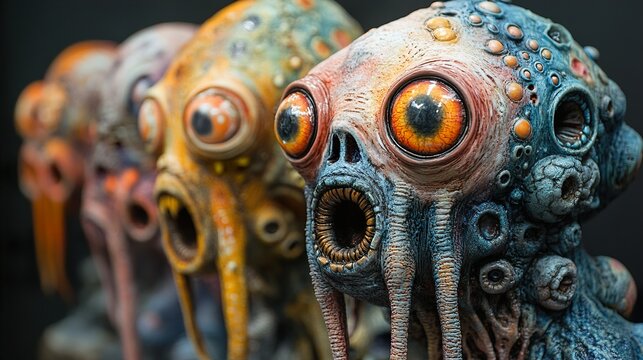 Surreal Alien Creature Sculpture: A Masterpiece of Imaginative Design