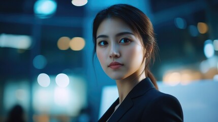 Obraz premium Professional Woman in Business Setting