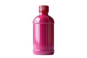 Pink squeeze bottle isolated on transparent background, png file, no background png file