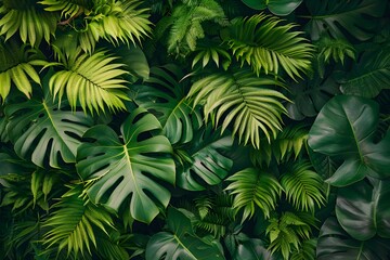 A close up of a bunch of green leaves