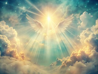 Vintage Style Angelic Background for Ethereal Photography and Dreamy Scenes