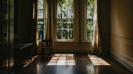 Warm Natural Light in a Cozy Room
