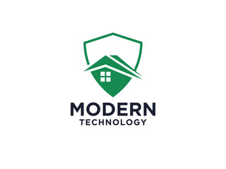 Home Security Logo Design House Guard Real Estate Logo Template