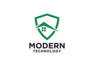 Home Security Logo Design House Guard Real Estate Logo Template