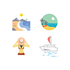 Fototapeta premium Beach set