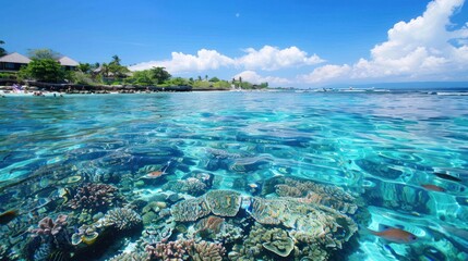 Crystal Clear Waters and Vibrant Coral Reef