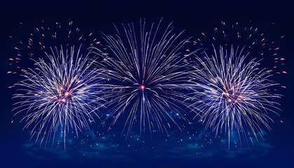 Fototapeta premium Vibrant abstract background featuring colorful fireworks, perfect for festive celebrations, party designs, or promotional events, creating a dynamic and eye-catching visual with bursts of bright color