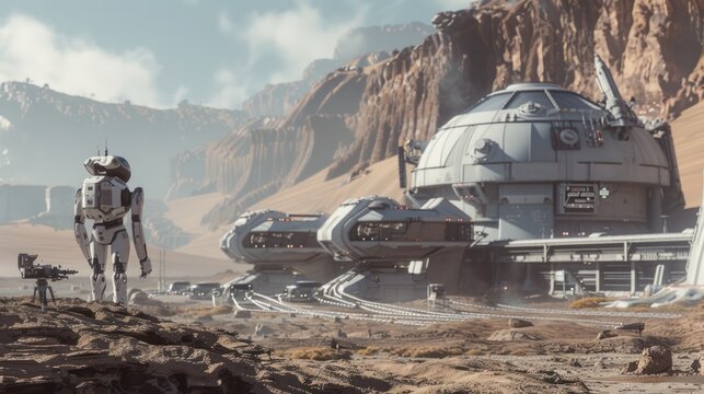 Robot on a Desolate Planet