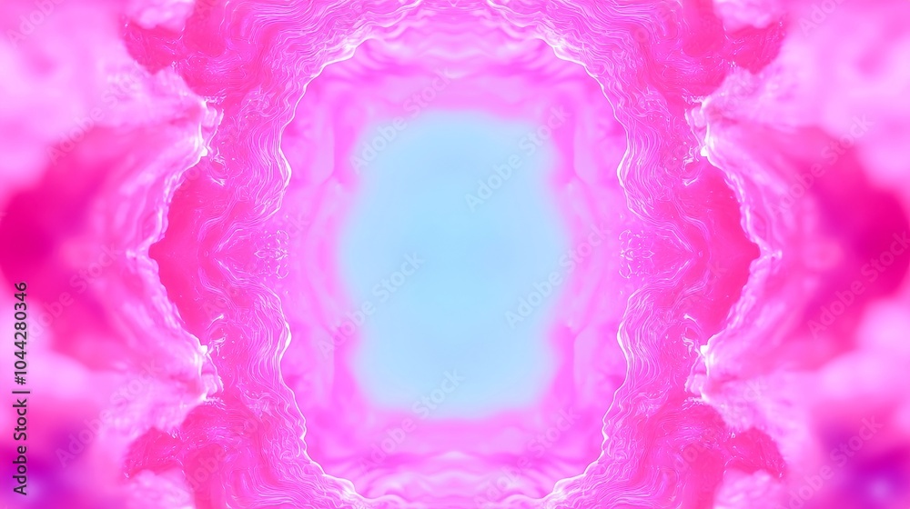 Poster Vibrant Retro Psychedelic Kaleidoscope, dynamic patterns swirling in bright colors, creating an abstract backdrop with a rhythmic pulse, ideal for creative projects and visual explorations