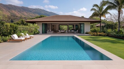 Luxury Villa with Infinity Pool in Tropical Setting