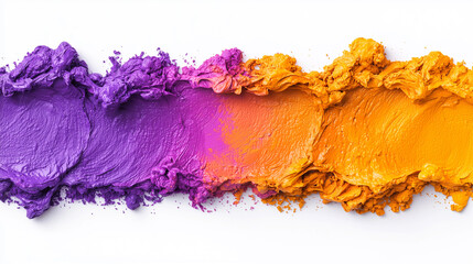 Obraz premium A vibrant splash of paint across a blank canvas symbolizes raw creative expression, providing an ideal backdrop for artistic projects and designs that evoke dynamic and imaginative concepts.