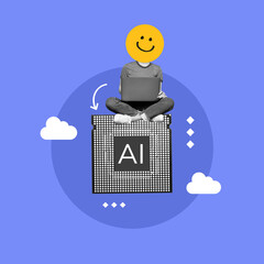 Working, intelligence, artificial, AI, technology, help, support, successful job, AI engineer,...