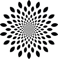 abstract new flower line pattern design.