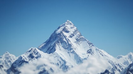 Obraz premium Majestic View of Mount Everest from Afar
