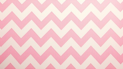 Charming Pink Chevron Pattern with Light Pink Background and White Lines 