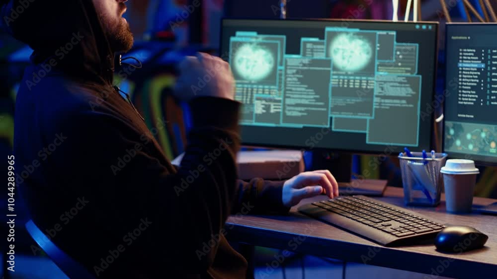 Poster hacker hiding in underground bunker excited after developing zero day exploit undetectable by antivi