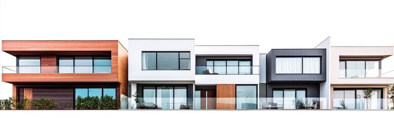 Obraz premium Contemporary Townhouses in Stylish Design