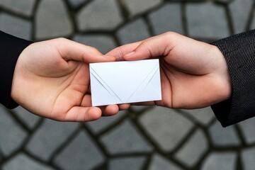 A person receiving a surprise thank-you note, symbolizing how a small gesture can make a big emotional impact