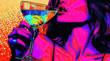 Pop Art Poster Festival And Party, Generative AI