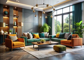 Modern Lounge Fashion Photography: Chic, Trendy, and Stylish Interiors for Contemporary Living Spaces
