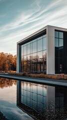 Fototapeta premium Modern Industrial Data Center with Clean Lines