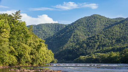 Fototapeta premium River in the mountains.