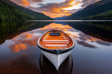 A beautiful sunset reflected on a calm lake, symbolizing the natural beauty and good things found in the world around us