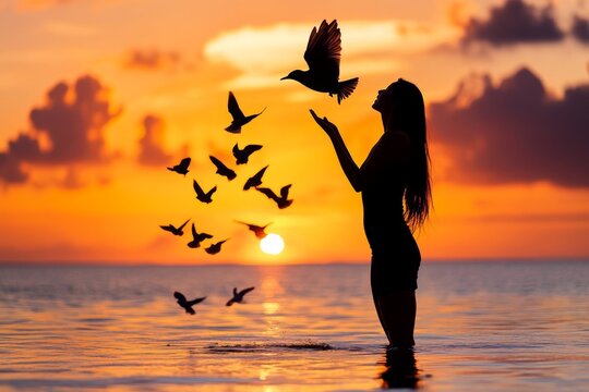 A person setting aside old dreams, symbolizing the maturity that comes with accepting lifeâ€™s realities and letting go of unrealistic expectations