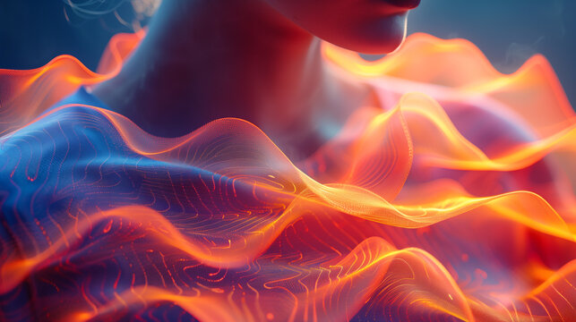 Interactive T-Shirt with Color-Changing Print Based on Body Temperature