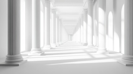 Fototapeta premium Classic White Columns