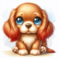 Naklejka premium Niedlicher Cocker Spaniel