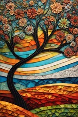 background with trees