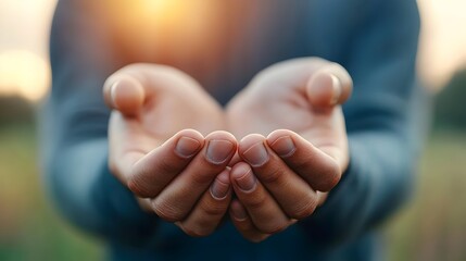 Dramatic Silhouetted Figures with Hands Crossed Standing Tall in the Glowing Light of a Sunset the Sky Painted in Soft Pink and Orange Tones Creating a Peaceful and Serene Atmosphere