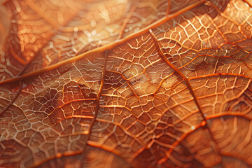 Obraz premium Close-Up of Autumn Oak Leaf with Rich Colors and Detailed Veins