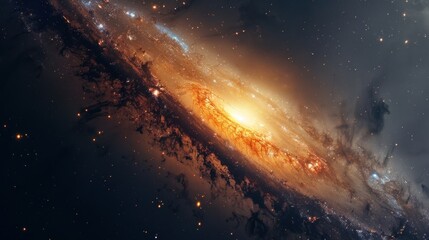 Fototapeta premium Spiral Galaxy in Deep Space