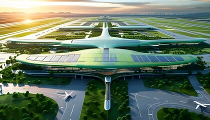 Innovative sustainable airport design a vision for future travel with green technology and eco-friendly infrastructure