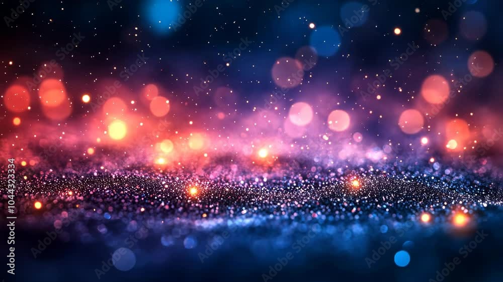 Poster abstract bokeh light background in vibrant colors