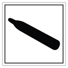 Simple Black Silhouette of a Paintbrush Tool