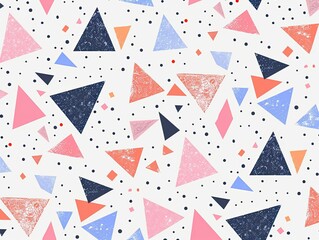 Obraz premium Orange Black and Teal Dot Pattern