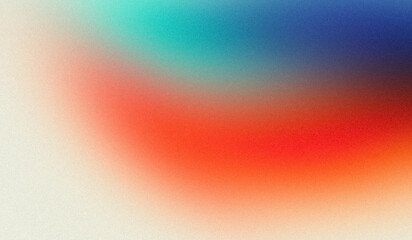 Smooth color flow grainy backdrop design, abstract blue red magenta teal color wave noisy light pastel vibrant gradient, cover, banner, poster