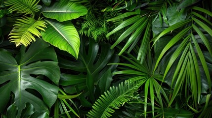 Tropical Leaf Collage