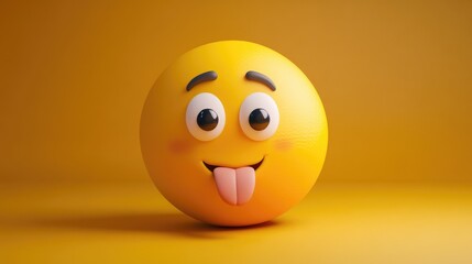 Fototapeta premium Playful Cartoon Face with Comical Expressions