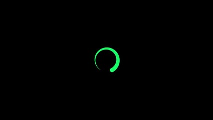 Loading circle animation, processing circle