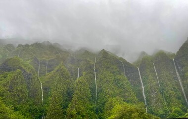 Mountain Waterfalls in Hawaii