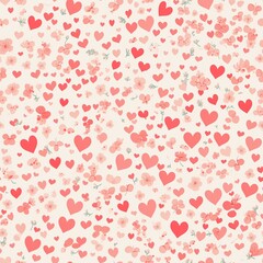 seamless pattern with hearts